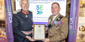 Army Major awarded prestigious honour for commitment to Combat Stress