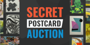 What is a Secret Postcard Auction?