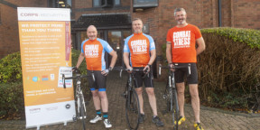 Corps Security cycle challenge raises over £10,000 for Combat Stress